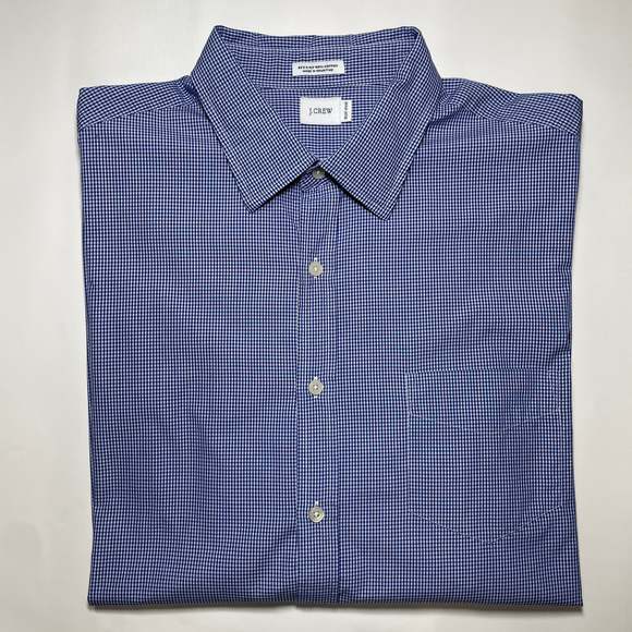 J.Crew mens blue woven shirt - Picture 2 of 4